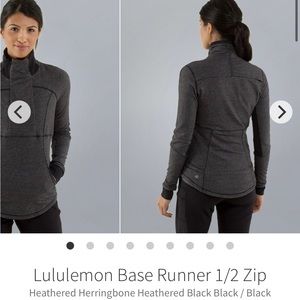 lululemon Base Runner half zip